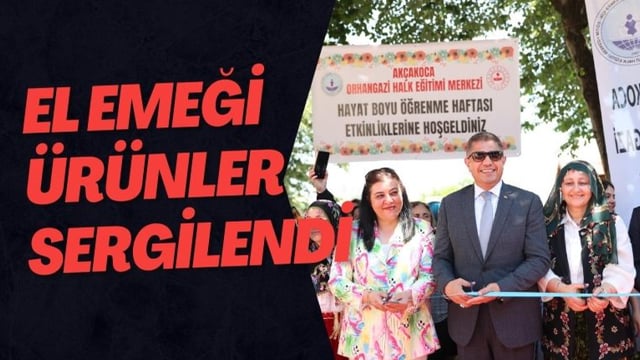 El Emeği Ürünler Sergilendi