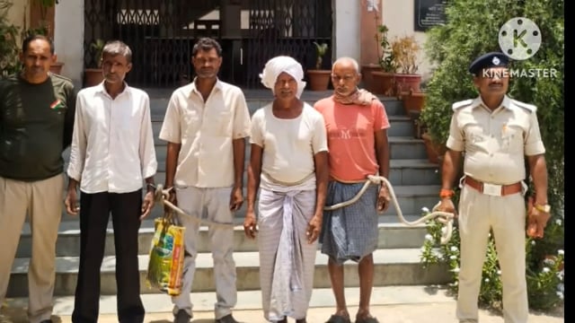 पुलिस ने अलग-अलग स्थान में छापेमारी कर 6  वारंटी को गिरफ्तार कर भेजा न्यायालय