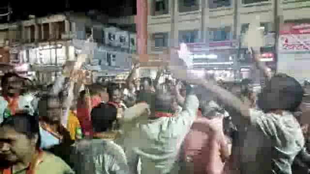 नरेंद्र मोदी यांनी घेतली पंतप्रधान पदाची शपथ,भाजपा कार्यकर्त्यांचा छत्रपती शिवाजी महाराज चौकात जल्लोष