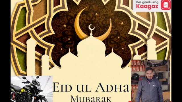 लडडू मोटरसाइकिल एवं सर्विस बेलहर की तरफ से सभी प्रखंडवासियों को  ईद-अल-अजहा (बकरीद) की हार्दिक शुभकामनाएं।