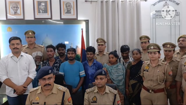 थाना लोहा मंडी पुलिस टीम सर्विलांस एवं एसओजी टीम नगर जोन आगरा द्वारा की गई संयुक्त कार्यवाही