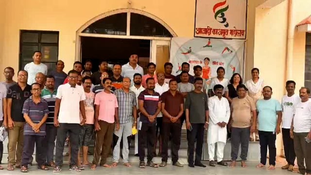 जिल्हा व अतिरिक्त सत्र  न्यायालय व दिवाणी व फौजदारी न्यायालय अहेरी येथे जागतिक योग दिवस साजरा.