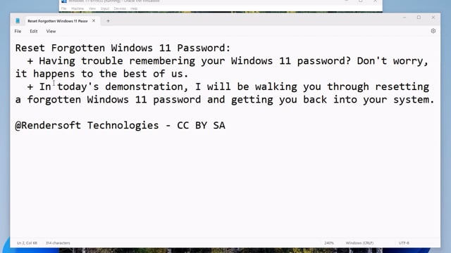 Reset Windows Password