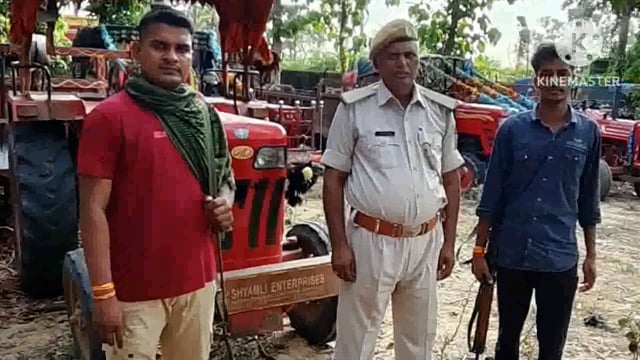 पुलिस ने अवैध बालू का खनन कर परिवहन कर रहे एक ट्रैक्टर को किया जप्त
