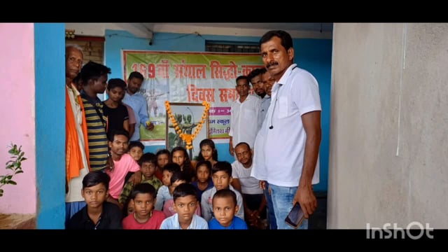 फ्रैंक इंग्लिश मीडियम स्कूल बेलहर के प्रांगण में 169 वां हूल दिवस मनाया,आदिवासियों समुदाय में खुशी का माहौल