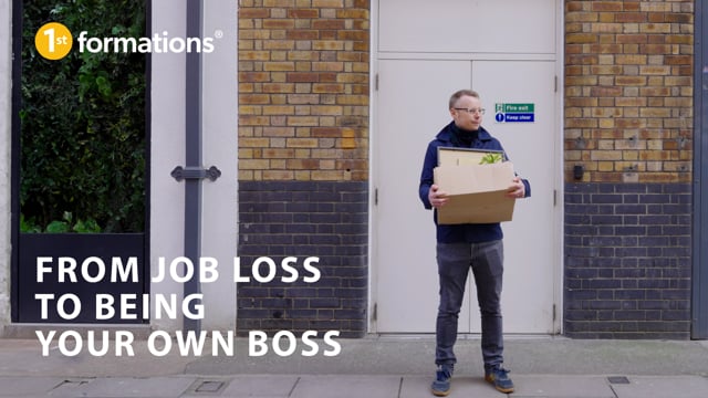 Thumbnail for video titled: From job loss to being your own boss