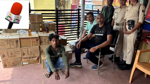 चंदन थाना अध्यक्ष विष्णु देव कुमार ने पशु आहार लगे पिकअप वैन से 378 लीटर विदेशी शराब सहित चालक सह तस्कर किया गिरफ्तार