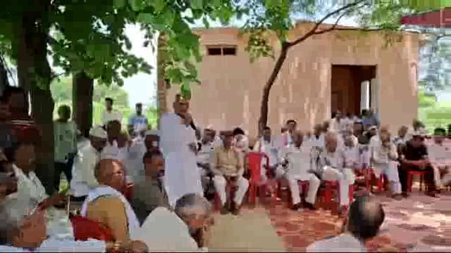 राया: गणेश वाटिका मैरिज होम में हुई घटना को लेकर गांव विसावली में हुई महापंचायत 