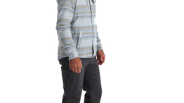 Simms Santee Flannel Hoody for men - stylish and warm for outdoor adventures.