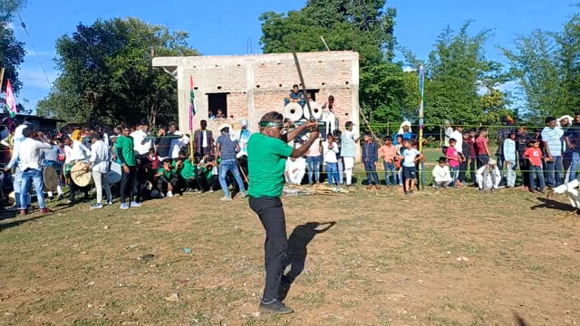 मोहर्रम पर्व पर तजिया मिलान 