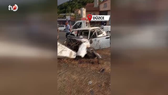 Otomobilin Takla Attığı Kaza Kamerada 4 Yaralı
