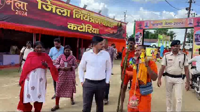 जिला पदाधिकारी ने कांवरिया पथ का लिया जायजा; कांवरिया शिव भक्तों से ली जानकारी