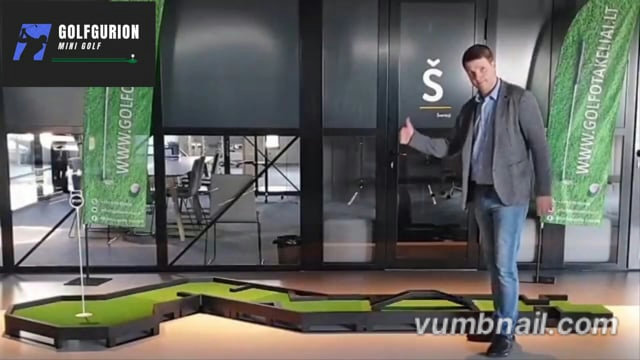 Mini golf course construction and assembly video