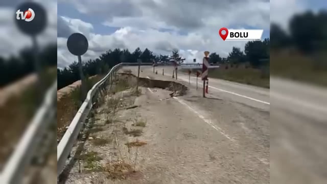 Göynük’te Geçen Yıl Çöken Yol Yapılmayı Bekliyor