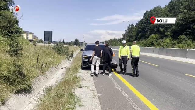 Bolu Dağı’nda Avcılardan Kaçtığı İddia Edilen Karacaya Araç Çarptı