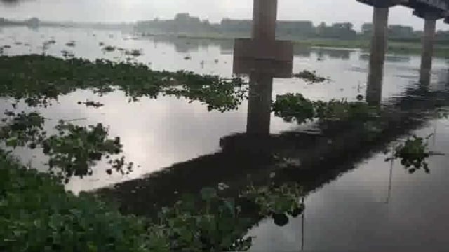 मथुरा वृंदावन में ऊफान पर यमुना नदी बीती रात से एक बार फिर बढ़ने लगा यमुना का जलस्तर।