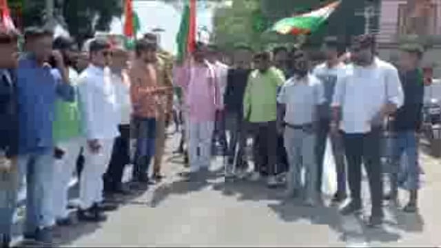 बलरामपुर श्रीदत्तगंज में भव्य तिरंगा यात्रा का किया गया आयोजन सदर विधायक हुए सम्मिलित।