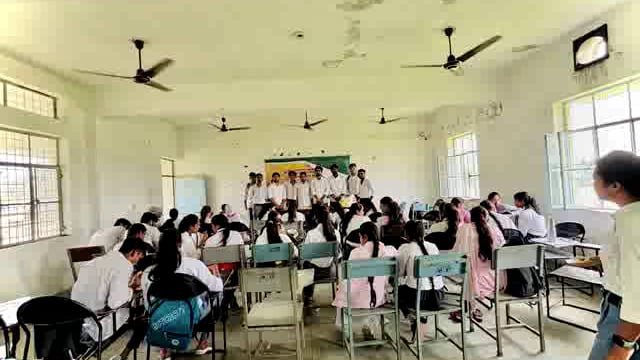 पी जी कॉलेज रुड़की में छात्र संघ द्वारा किया गया रक्षा सूत्र कार्यक्रम का आयोजन 