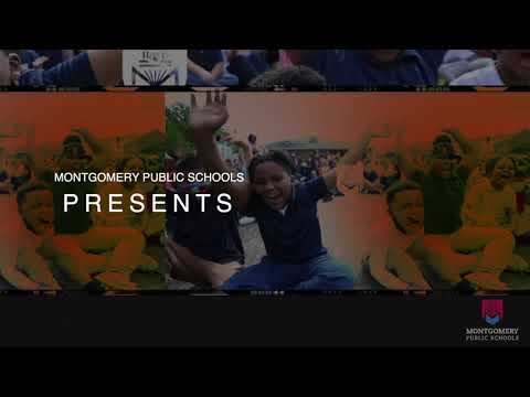 the thumbnail for the video is students cheering, with the text "Montgomery Public Schools Presents"