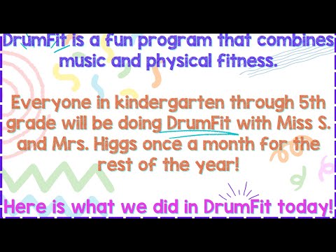 Drum Fit K-5 Students