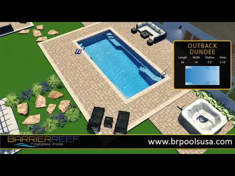 Fiberglass pools – Outback Dundee Swimming Pool by Barrier Reef Pools USA Thumbnail