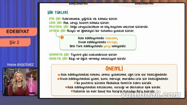 AYT Edebiyat Örnek Video