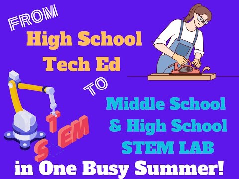 From HS Tech Ed to HS & MS STEM Lab