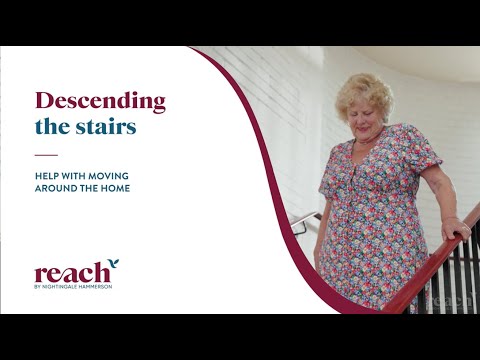 Descending the stairs